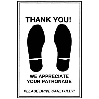 Foot Print 50# Paper Floor Mats 1000