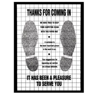 Poly-Back Footprint 70# Floor Mats 500