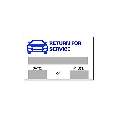 Stock Static Cling Reminders-Return For Service