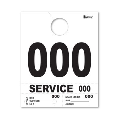 Heavy Brite 4-Part Dispatch Numbers (White)