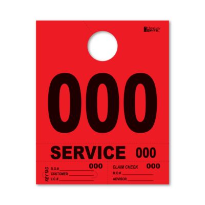 Heavy Brite 4-Part Dispatch Numbers (Red)