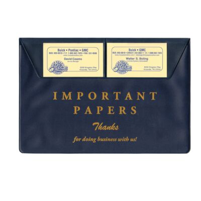 Vinyl Document Wallet