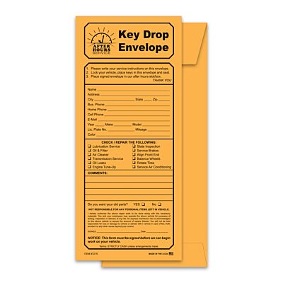Kraft Night Drop Envelopes