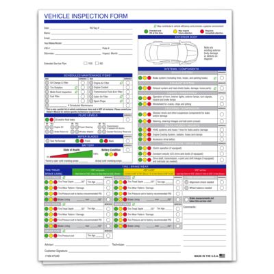 Multi-Point Inspection Form Generic - Vehicle Inspection Form