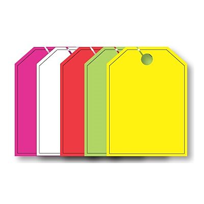 Mirror Hang Tags (Jumbo) Blank With Black Border