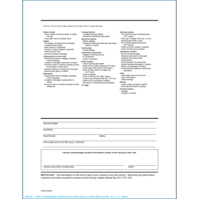 Peel n' Seal 1-Part Buyers Guide - *Backer ONLY*