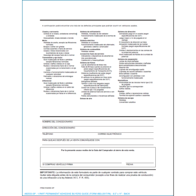 Peel n' Seal 1-Part Buyers Guide *Backer ONLY* (Spanish)