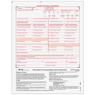 W-3C Correction Summary