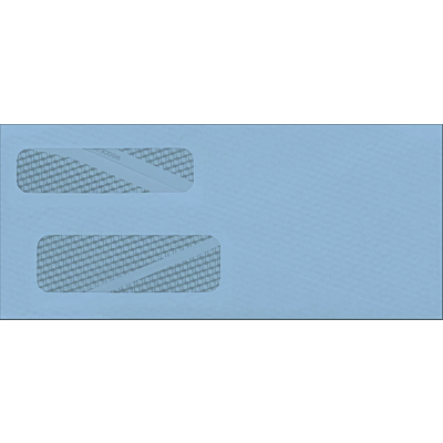 #9 Standard Double Window Black Security Tint Envelopes 