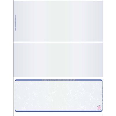 Premium Prismatic Check Stock For #10 Envelopes 2K-Blue Green Blue