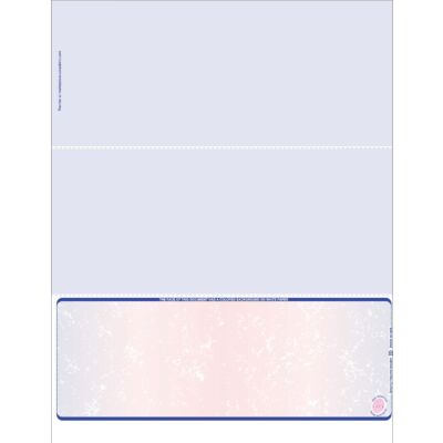 Premium Prismatic Check Stock For #10 Envelopes 2K-Blue Red Blue