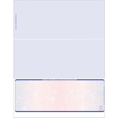 Premium Prismatic Check Stock For #10 Envelopes 2K-Blue Red Blue