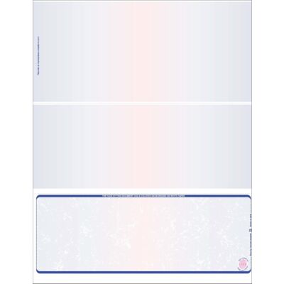 Premium Prismatic Check Stock For #10 Envelopes 2K-Blue Red Blue