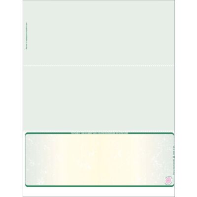Premium Prismatic Check Stock For #10 Envelopes 2K-Blue Green Blue