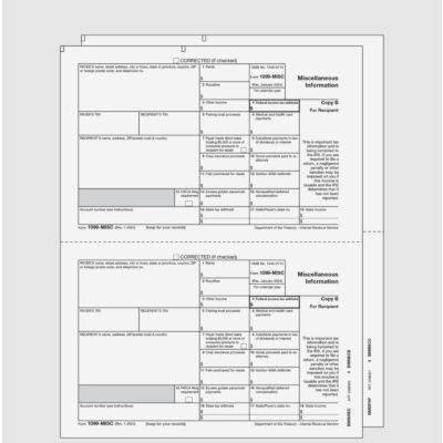 1099-MISC Laser 2-Up 2-Part (eFile)