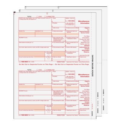 1099-MISC Laser 2-UP 3-Part 