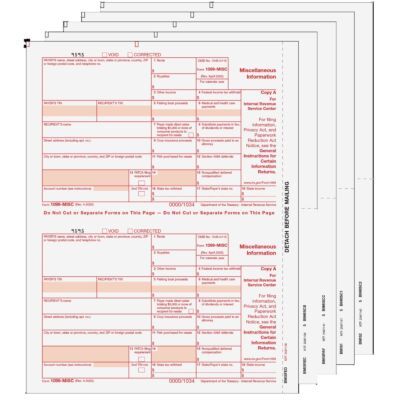 1099-MISC Laser 2-UP 5-part 