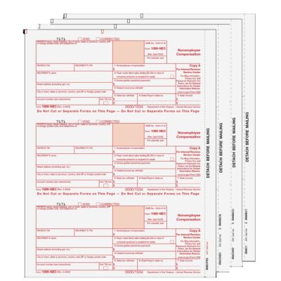 1099-NEC Laser 3-UP 4-Part