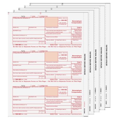 1099-NEC Laser 3-UP 5-Part