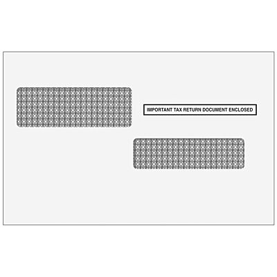 W-2C Correction Double Window Envelopes